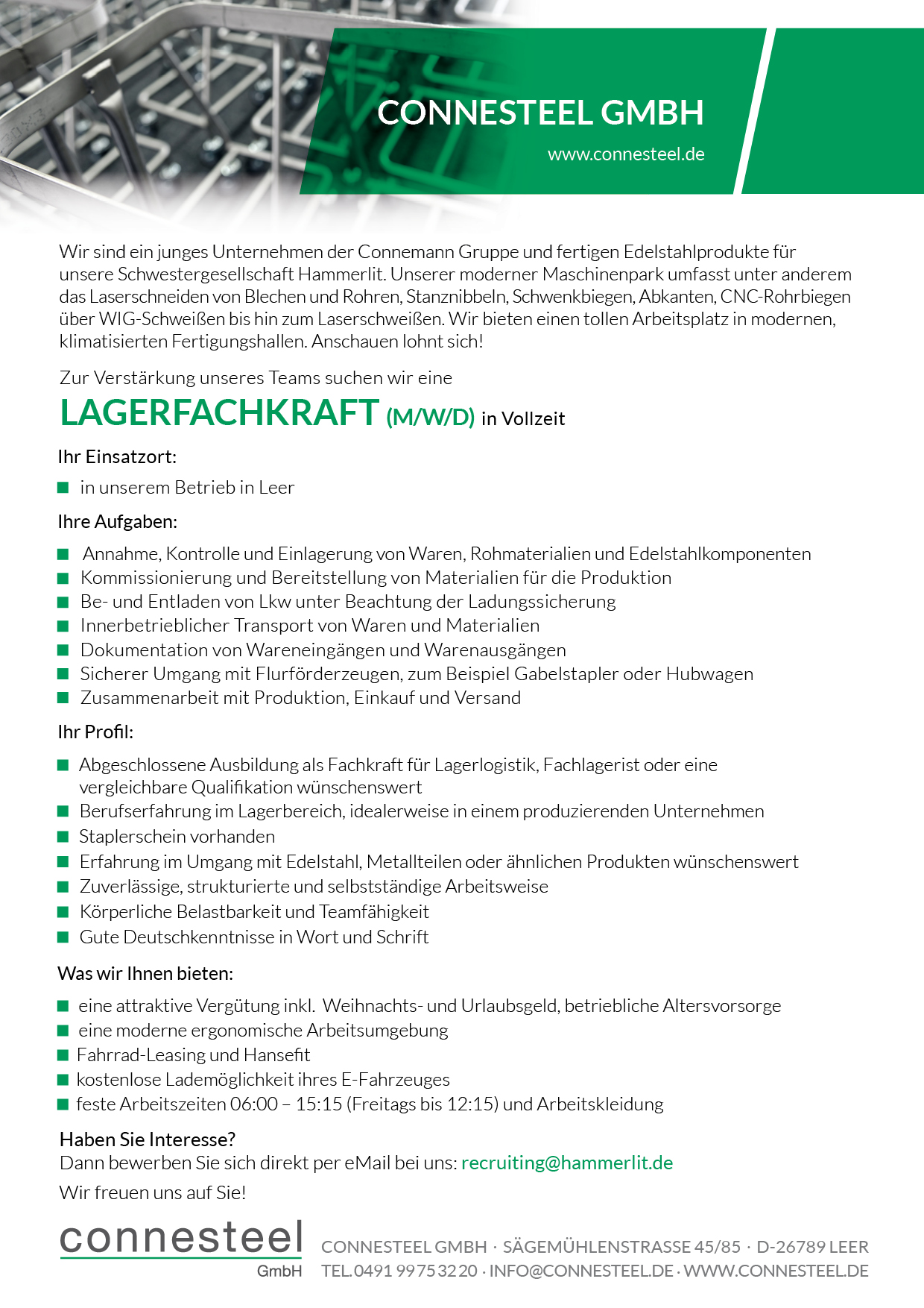 Ansicht Connesteel